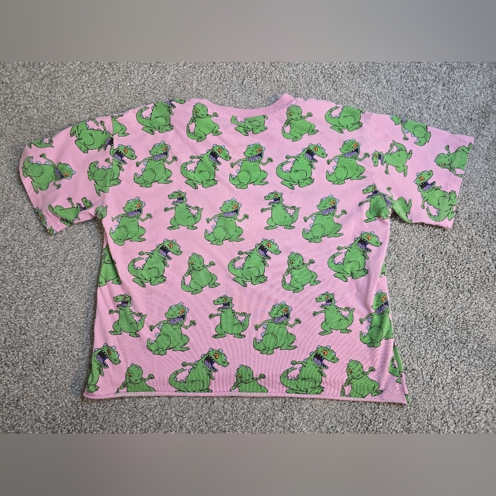 Rugrats Nickelodeon Dino Cropped Tee Size Small - Picture 2 of 4